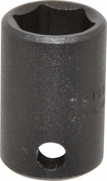 Proto - 3/8" Drive 1/2" Standard Impact Socket - 6 Points, 1-3/32" OAL - Exact Tooling