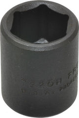Proto - 3/8" Drive 5/8" Standard Impact Socket - 6 Points, 1-3/32" OAL - Exact Tooling
