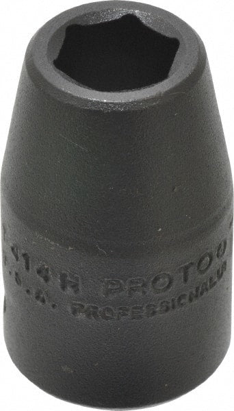 Proto - 1/2" Drive 7/16" Standard Impact Socket - 6 Points, 1-1/2" OAL - Exact Tooling