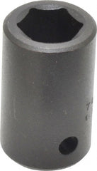Proto - 1/2" Drive 9/16" Standard Impact Socket - 6 Points, 1-1/2" OAL - Exact Tooling