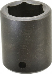 Proto - 1/2" Drive 1" Standard Impact Socket - 6 Points, 1-3/4" OAL - Exact Tooling