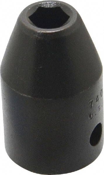 Proto - 1/2" Drive 8mm Standard Impact Socket - 6 Points, 1-1/2" OAL - Exact Tooling