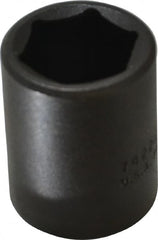 Proto - 1/2" Drive 22mm Standard Impact Socket - 6 Points, 1-39/64" OAL - Exact Tooling