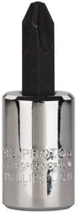 Proto - Screwdriver & Drag Link Sockets Type: Phillips Screwdriver Socket Drive Size (Inch): 3/8 - Exact Tooling