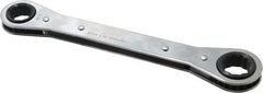 Proto - 5/8" x 11/16" 12 Point Ratcheting Box Wrench - Double End, 8-3/32" OAL, Steel - Exact Tooling