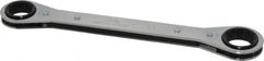 Proto - 3/4" x 7/8" 12 Point Ratcheting Box Wrench - Double End, 9-1/4" OAL, Steel - Exact Tooling