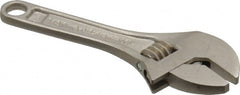 Proto - 1/2" Jaw Capacity, 4" Locking Adjustable Wrench - Steel, Chrome Finish - Exact Tooling