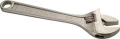 Proto - Adjustable Wrenches; Wrench Type: Adjustable ; Wrench Size (Inch): 8 ; Jaw Capacity (Inch): 1-1/8 ; Material: Steel ; Finish/Coating: Chrome ; ANSI Spec: B107.8m - Exact Tooling