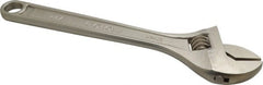 Proto - Adjustable Wrenches; Wrench Type: Adjustable ; Wrench Size (Inch): 12 ; Jaw Capacity (Inch): 1-1/2 ; Material: Steel ; Finish/Coating: Chrome ; ANSI Spec: B107.8m - Exact Tooling