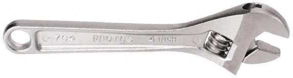 Proto - 2-7/16" Jaw Capacity, 24" Standard Adjustable Wrench - Steel, Chrome Finish - Exact Tooling