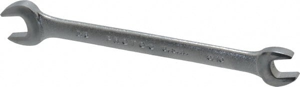Proto - 5/16" x 3/8" Standard Open End Wrench - 5-1/8" OAL, Double End, Satin Finish, 15° Head Angle - Exact Tooling