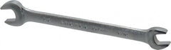 Proto - 5/16" x 3/8" Standard Open End Wrench - 5-1/8" OAL, Double End, Satin Finish, 15° Head Angle - Exact Tooling