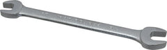 Proto - 3/8" x 7/16" Standard Open End Wrench - 5-3/4" OAL, Double End, Satin Finish, 15° Head Angle - Exact Tooling