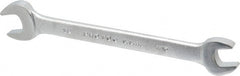 Proto - 7/16" x 1/2" Standard Open End Wrench - 6-3/8" OAL, Double End, Satin Finish, 15° Head Angle - Exact Tooling