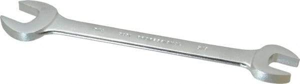Proto - 5/8" x 3/4" Standard Open End Wrench - 8-9/16" OAL, Double End, Satin Finish, 15° Head Angle - Exact Tooling