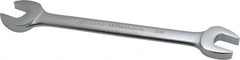 Proto - 5/8" x 11/16" Standard Open End Wrench - 8-1/4" OAL, Double End, Satin Finish, 15° Head Angle - Exact Tooling
