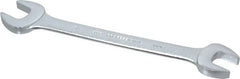 Proto - 11/16" x 3/4" Standard Open End Wrench - 8-7/8" OAL, Double End, Satin Finish, 15° Head Angle - Exact Tooling