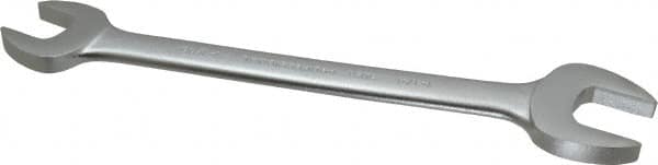 Proto - 1-1/16" x 1-1/4" Standard Open End Wrench - 13-9/16" OAL, Double End, Satin Finish, 15° Head Angle - Exact Tooling