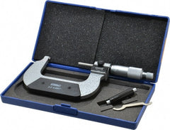 Fowler - 2 to 3" Range, 0.0001" Graduation, Mechanical Outside Micrometer - Ratchet Stop Thimble, Accurate to 0.00016", Digital Counter - Exact Tooling