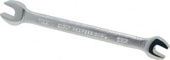 Proto - 6mm x 7mm Standard Open End Wrench - 4-1/2" OAL, Double End, Satin Finish, 15° Head Angle - Exact Tooling