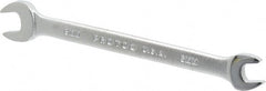 Proto - 8mm x 9mm Standard Open End Wrench - 5-1/8" OAL, Double End, Satin Finish, 15° Head Angle - Exact Tooling
