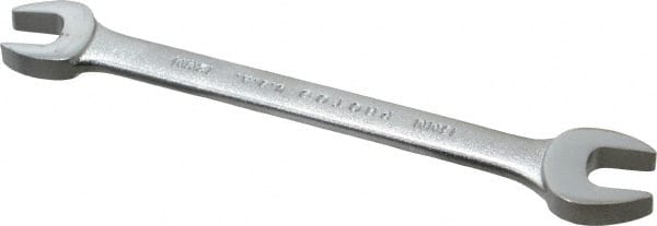 Proto - 12mm x 13mm Standard Open End Wrench - 6-3/8" OAL, Double End, Satin Finish, 15° Head Angle - Exact Tooling
