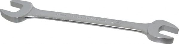 Proto - 24mm x 26mm Standard Open End Wrench - 11-3/8" OAL, Double End, Satin Finish, 15° Head Angle - Exact Tooling