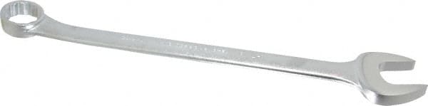 Proto - 1-7/16" 12 Point Offset Combination Wrench - 15° Offset Angle, 19-3/8" OAL, Steel, Satin Finish - Exact Tooling
