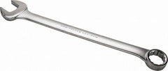 Proto - 2-3/16" 12 Point Offset Combination Wrench - 15° Offset Angle, 29-1/2" OAL, Steel, Satin Finish - Exact Tooling