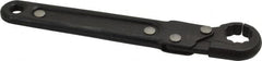 Proto - 1/2", Black Finish, Ratcheting Flare Nut Wrench - 12 Points, 5-7/16" OAL, Steel, Single End Head - Exact Tooling