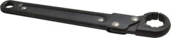 Proto - 3/4", Black Finish, Ratcheting Flare Nut Wrench - 12 Points, 7-1/4" OAL, Steel, Single End Head - Exact Tooling