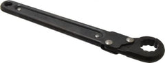 Proto - 13/16", Black Finish, Ratcheting Flare Nut Wrench - 12 Points, 9-3/8" OAL, Steel, Single End Head - Exact Tooling