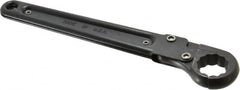 Proto - 15/16", Black Finish, Ratcheting Flare Nut Wrench - 12 Points, 9-3/8" OAL, Steel, Single End Head - Exact Tooling