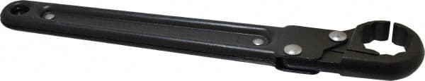Proto - 1", Black Finish, Ratcheting Flare Nut Wrench - 12 Points, 9-3/8" OAL, Steel, Single End Head - Exact Tooling