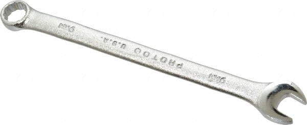 Proto - 9mm 12 Point Offset Combination Wrench - 15° Offset Angle, 5-21/32" OAL, Steel, Satin Finish - Exact Tooling