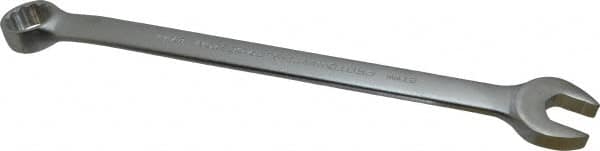 Proto - 27mm 12 Point Combination Wrench - 15° Offset Angle, 14-7/8" OAL, Steel, Satin Finish - Exact Tooling