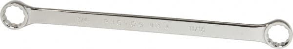 Proto - 11/16" x 3/4" 12 Point Offset Box Wrench - Double End, 11-1/8" OAL, Steel, Polished Finish, 15° Offset - Exact Tooling