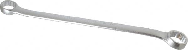 Proto - 1-1/4" x 1-5/16" 12 Point Offset Box Wrench - Double End, 19-1/4" OAL, Steel, Polished Finish, 15° Offset - Exact Tooling