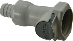 CPC Colder Products - Polypropylene Push-to-Connect Tube Female Connector - 60 Max psi, 1/2" Inside Diam, Gray - Exact Tooling