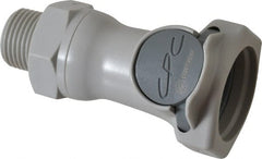 CPC Colder Products - 3/8" Outside Diam, 3/8 NPT, Polypropylene Push-to-Connect Tube Female Connector - 60 Max psi, Gray - Exact Tooling