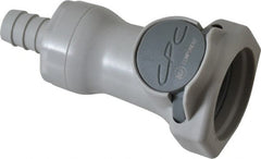 CPC Colder Products - Polypropylene Push-to-Connect Tube Female Connector - 60 Max psi, 3/8" Inside Diam, Gray - Exact Tooling
