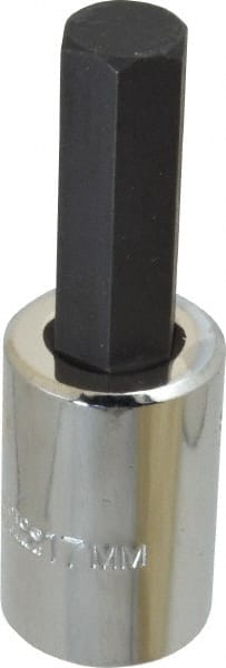 Proto - 1/2" Drive, 17mm Hex Bit Socket - 4" OAL - Exact Tooling