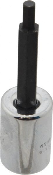 Proto - 3/8" Drive, 5/32" Hex Bit Socket - 2-23/32" OAL, 1-5/8" Bit Length - Exact Tooling