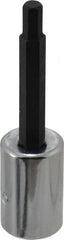 Proto - 3/8" Drive, 3/16" Hex Bit Socket - 2-23/32" OAL, 1-5/8" Bit Length - Exact Tooling