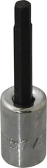 Proto - 3/8" Drive, 7/32" Hex Bit Socket - 2-23/32" OAL, 1-5/8" Bit Length - Exact Tooling