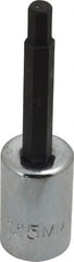 Proto - 3/8" Drive, 5mm Hex Bit Socket - 2-5/8" OAL, 1-5/8" Bit Length - Exact Tooling