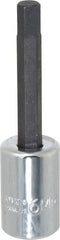 Proto - 3/8" Drive, 6mm Hex Bit Socket - 2-5/8" OAL, 1-5/8" Bit Length - Exact Tooling
