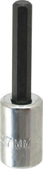 Proto - 3/8" Drive, 7mm Hex Bit Socket - 2-5/8" OAL, 1-5/8" Bit Length - Exact Tooling