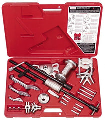 Proto - 22 Piece, 6 Ton Capacity, 7" Spread, Standard Puller Set - 8 Jaws, 6" Reach - Exact Tooling