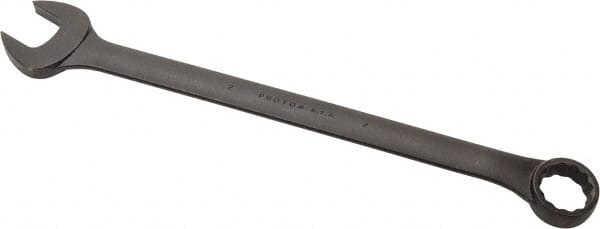 Proto - 2" 12 Point Offset Combination Wrench - 15° Offset Angle, 28" OAL, Steel, Black Finish - Exact Tooling